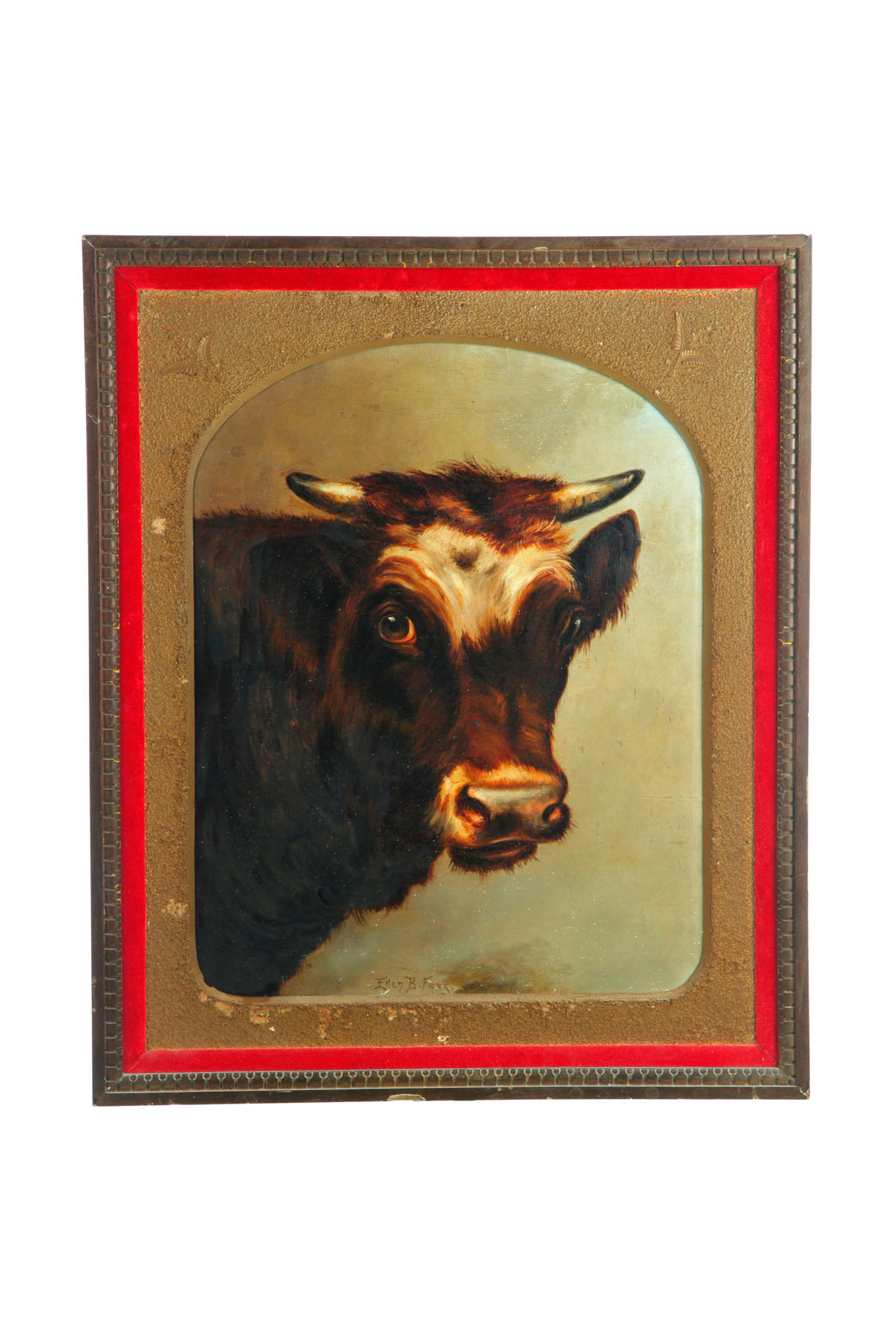 Appraisal: PORTRAIT OF A COW BY ELLEN FRANCES BURPEE FARR AMERICAN