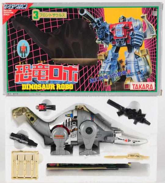 Appraisal: DinoRobo Takara Brontosaurus pre-Transformers later Sludge has a silver and