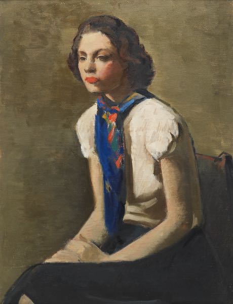 Appraisal: AMERICAN SCHOOL TH CENTURY x Portrait of a young woman