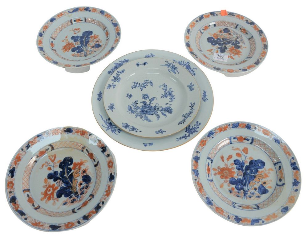 Appraisal: Six Piece Lot to include set of four Chinese Export