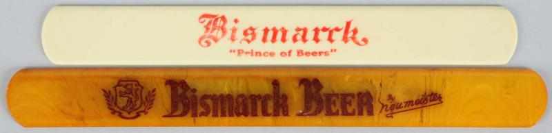 Appraisal: Lot of Bismarck Beer Foam Scrapers Includes one double-sided scraper