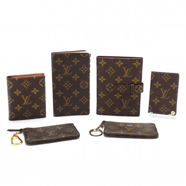 Appraisal: A SELECTION OF SIX POCKET ACCESSORY ITEMS LOUIS VUITTON Made