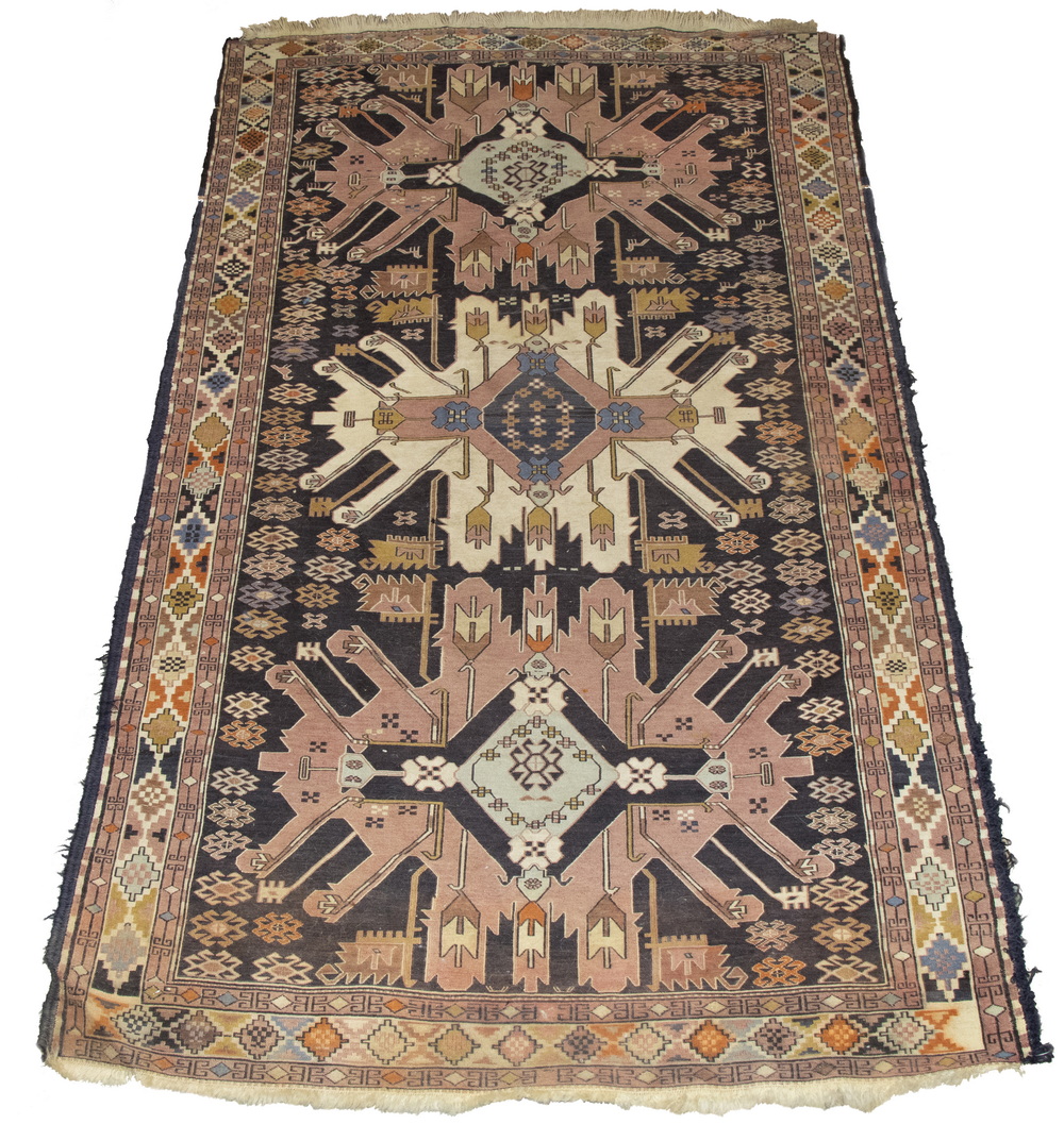 Appraisal: EAGLE KAZAK SOUMAK RUG ' X ' Eagle Kazak Soumak