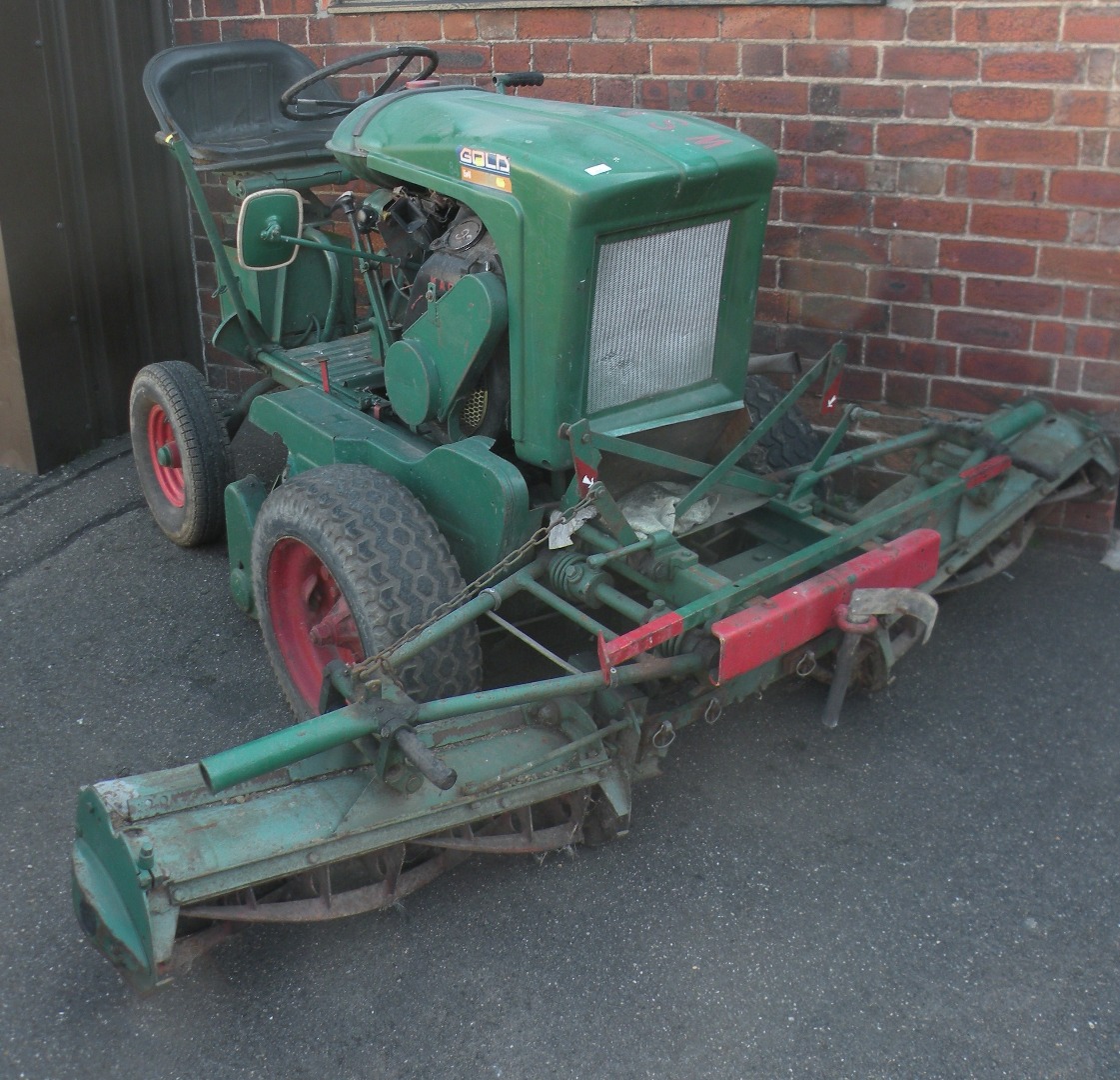 Appraisal: A Ransomes mark M triple motor mower no KE cm