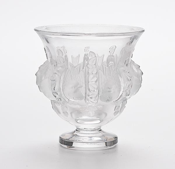 Appraisal: LALIQUE DAMPIERRE BIRD VASE French mid- th century a Lalique