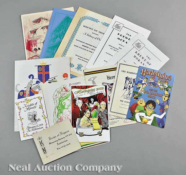 Appraisal: Mardi Gras a large group of ball ephemera including various