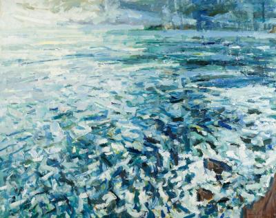 Appraisal: Gareth Parry RCA born The Sea Passing Shower signed lower