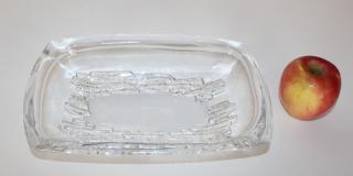 Appraisal: Daum France etched crystal bowl Daum France etched crystal bowl