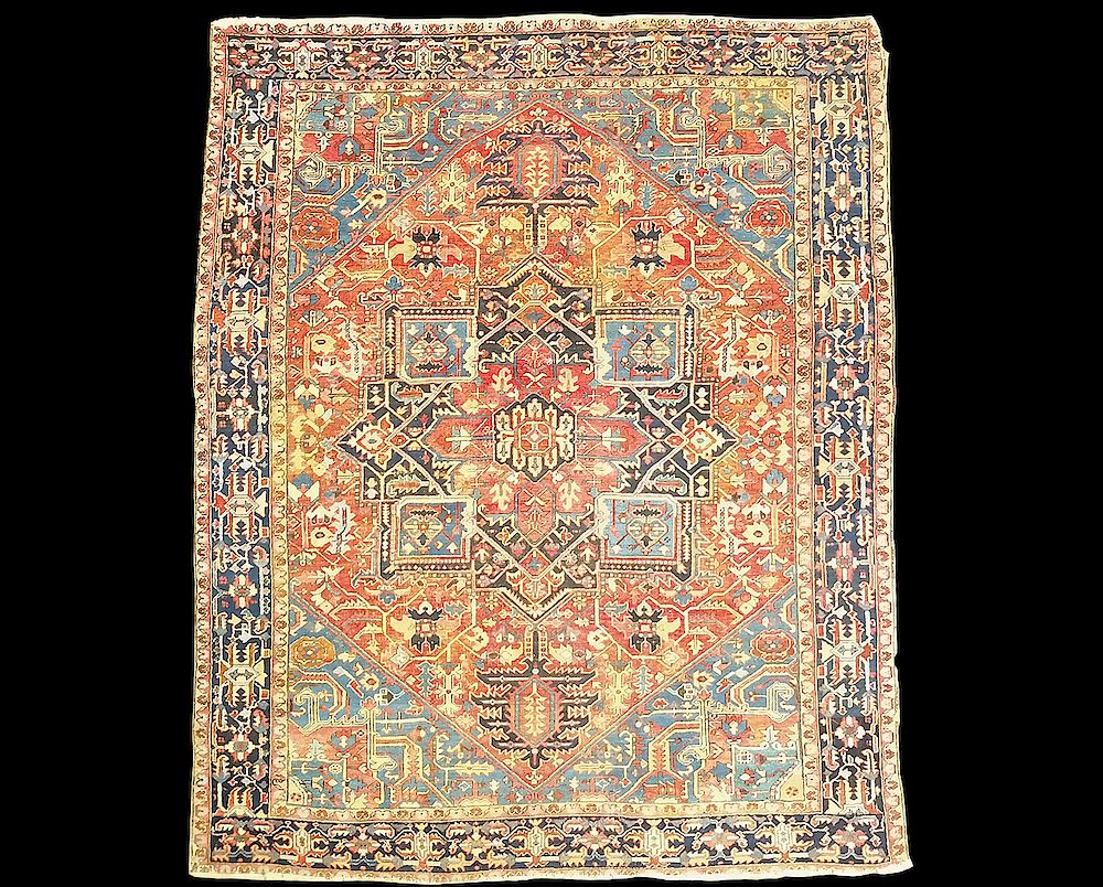 Appraisal: Heriz Large Carpet Large Heriz Persian carpet from the area