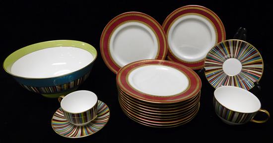 Appraisal: Tiffany Co Minton plates and Paul Smith for Thomas Goode