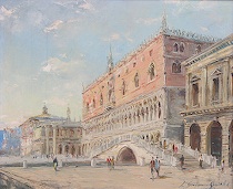 Appraisal: Artist Unknown Continental School ca th Century Saint Mark's Piazza