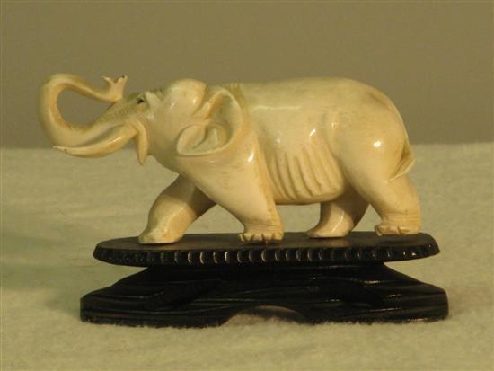 Appraisal: th century Chinese ivory figure of an elephant THIS ITEM