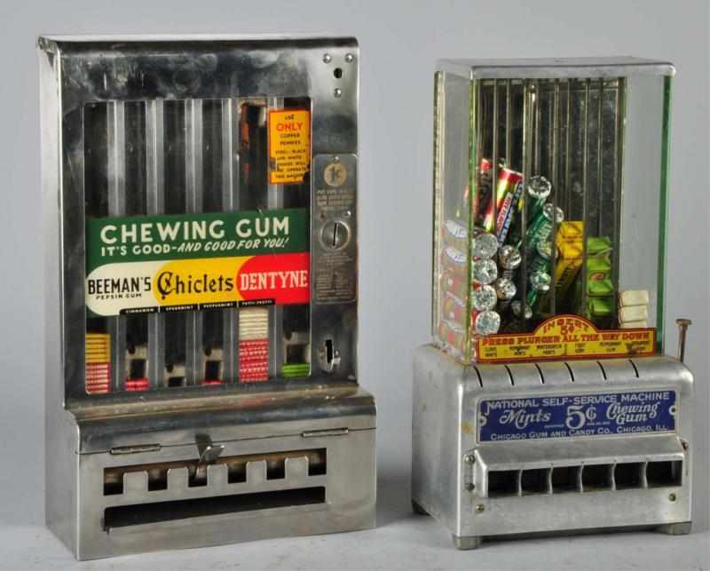 Appraisal: Lot of Coin-Op Gum Dispensers Both are working Includes Chewing