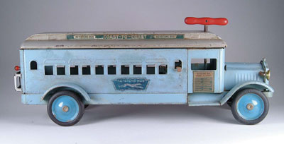 Appraisal: SCARCE KEYSTONE GREYHOUND BUS A wonderfully realistic bus manufactured by