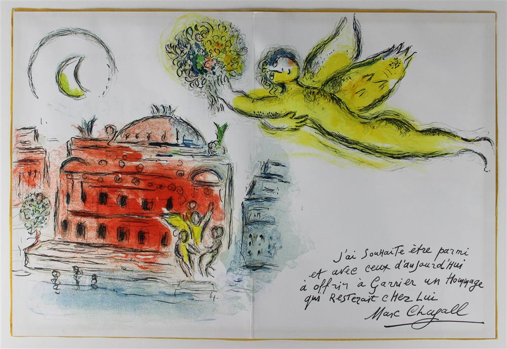 Appraisal: MARC CHAGALL FRENCH RUSSIAN - HOMMAGE A GARNIER Double page