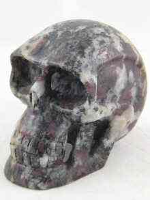 Appraisal: A carved stone probably granite skull approx cm high