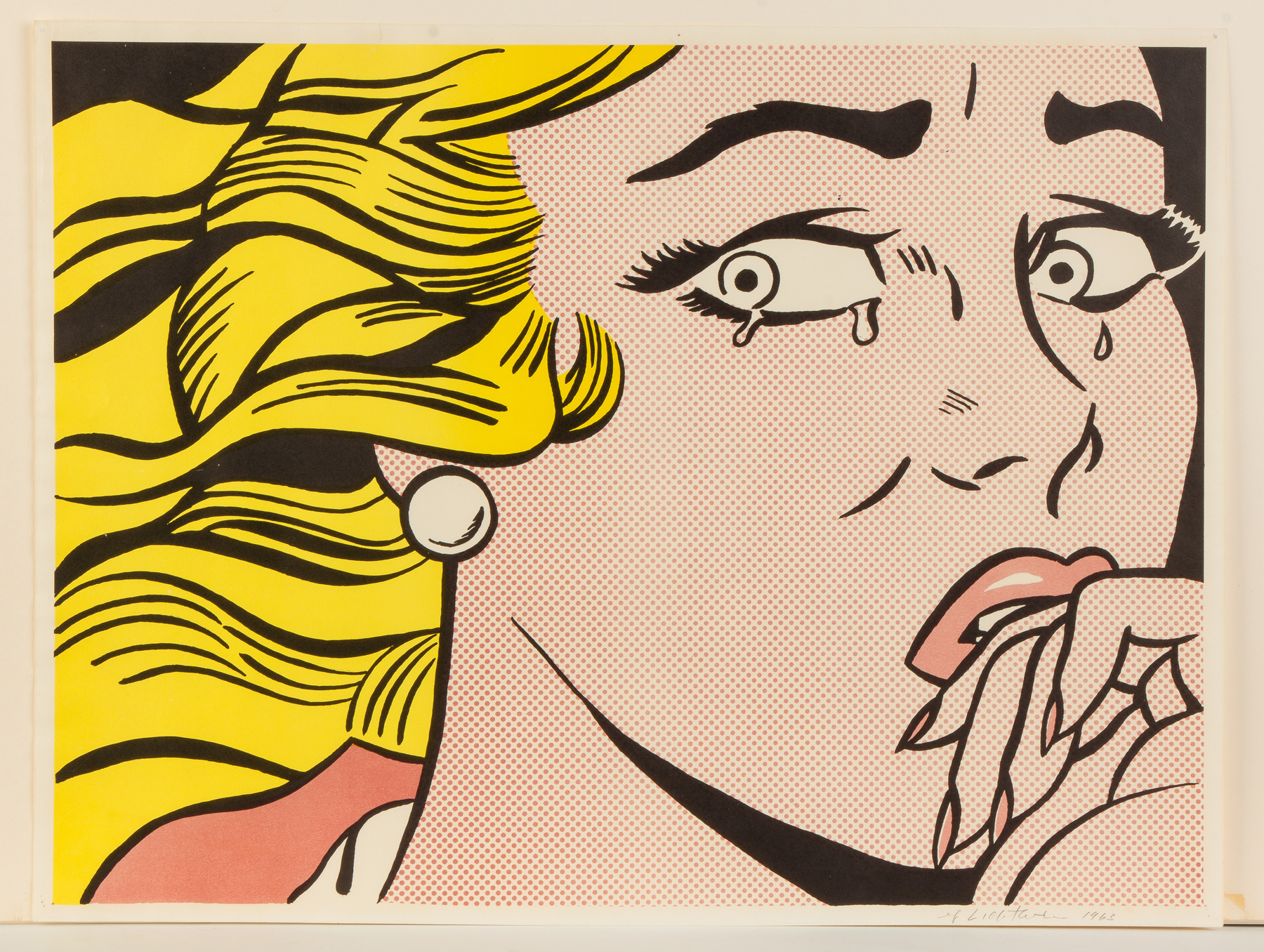 Appraisal: Roy Lichtenstein American - Crying Girl C II Sgn lower