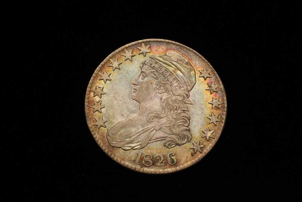 Appraisal: COIN - Capped Bust Half exquisite toning that evenly covers