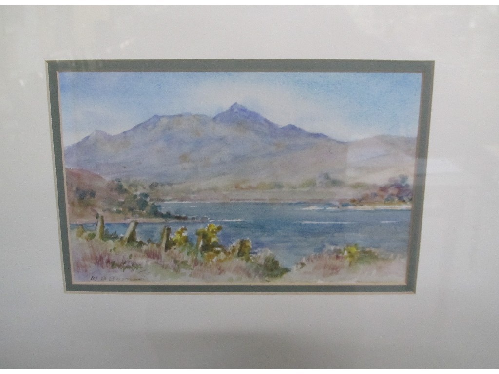 Appraisal: H B DRUMMOND Watercolour 'Loch Etive and Ben Cruachan from