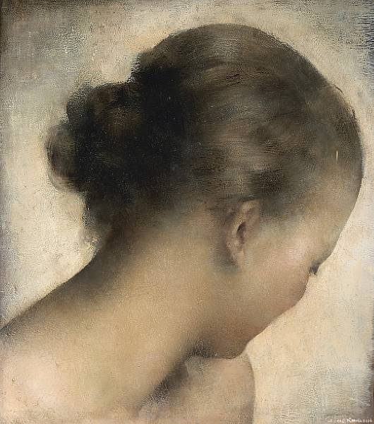 Appraisal: Grigory Gluckmann Russian American - Head of a woman signed