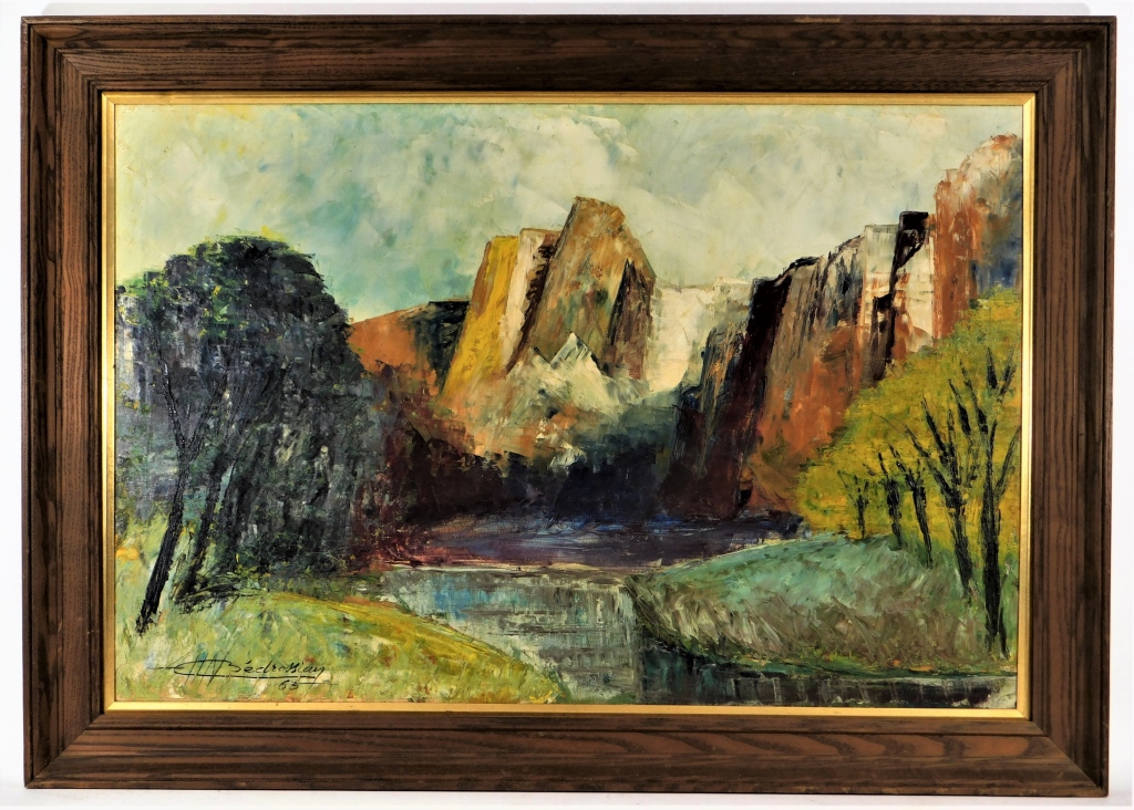 Appraisal: NUBAR BEDROSSIAN O C POST IMPRESSIONIST PAINTING Armenia France United