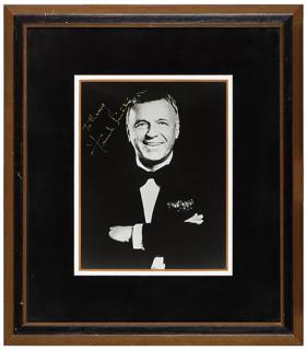 Appraisal: Frank Sinatra Signed Portrait Photo Circa early s Black-and-white x