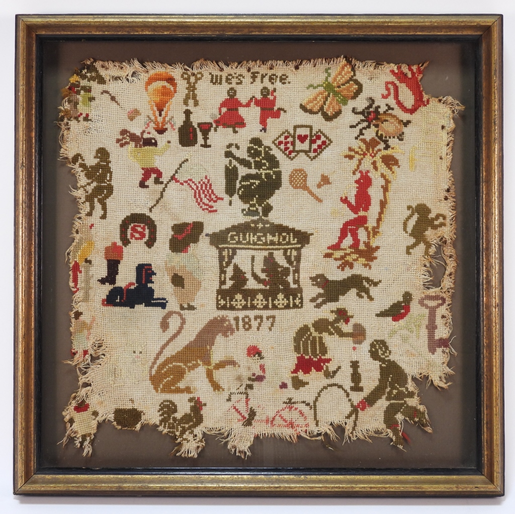 Appraisal: AMERICAN BERLIN WORK SAMPLER United States Central image depicts a