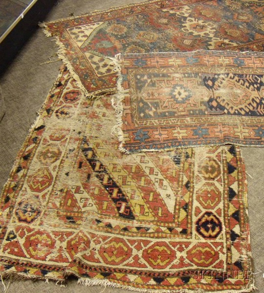 Appraisal: Three Oriental Rugs th th century one ft in x