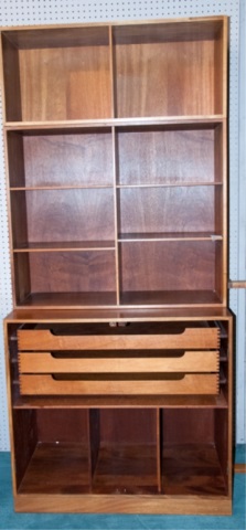 Appraisal: Peter Hvidt Soborg Storage Unit Teak storage unit with removable