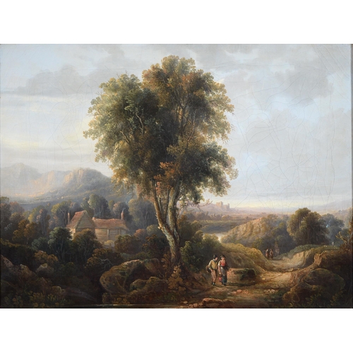 Appraisal: Circle of Patrick Nasmyth - Figures on a Winding Road