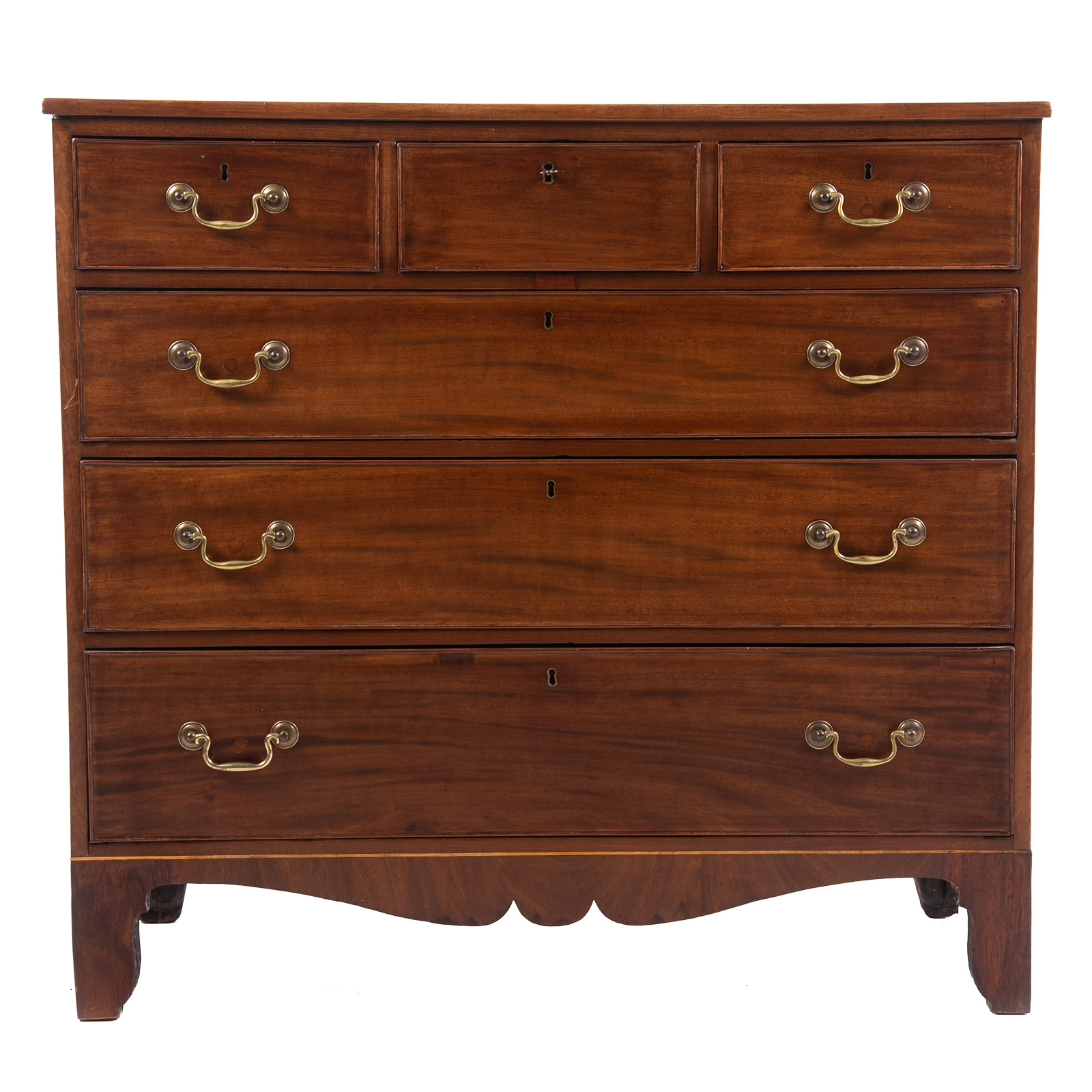 Appraisal: FEDERAL MAHOGANY GENTLEMAN'S CHEST Mid- Atlantic circa - mahogany chest