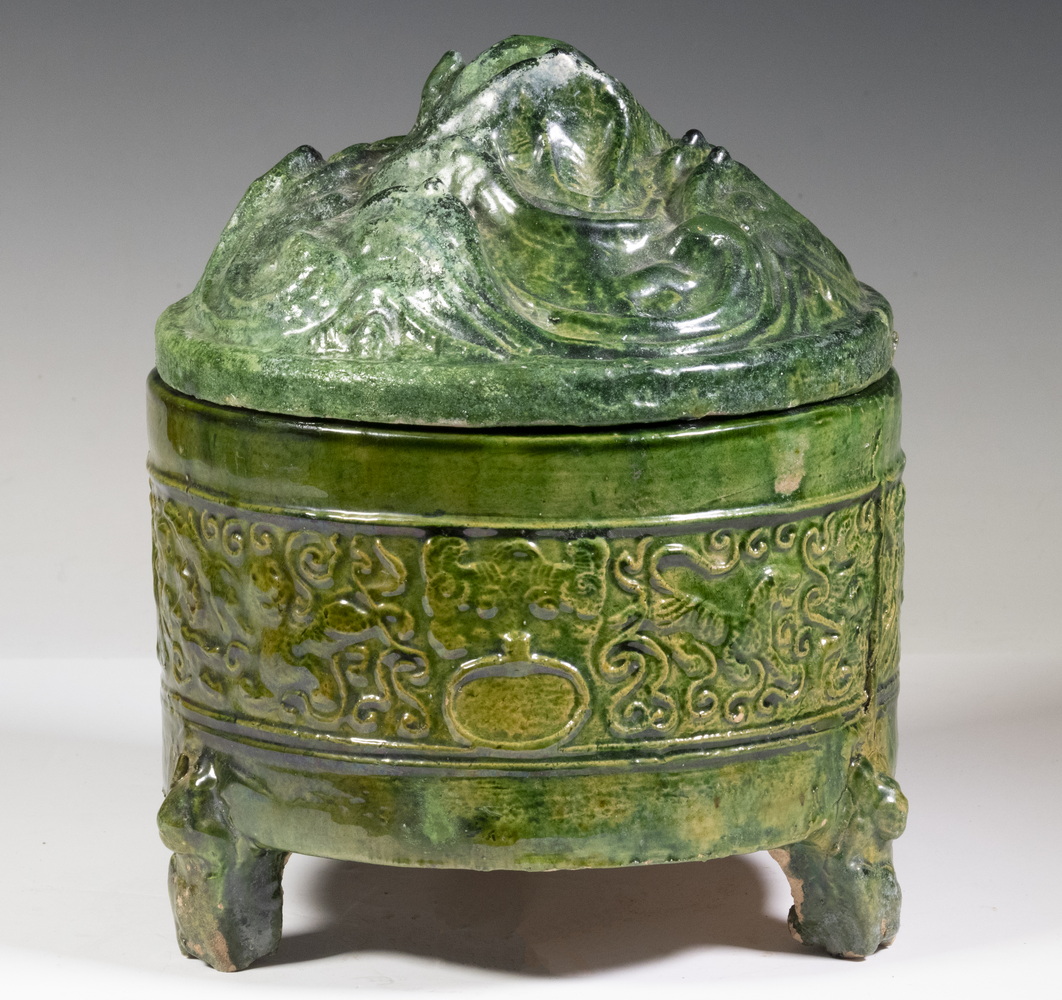 Appraisal: LATE EASTERN HAN DYNASTY ST- ND C AD COVERED GLAZED