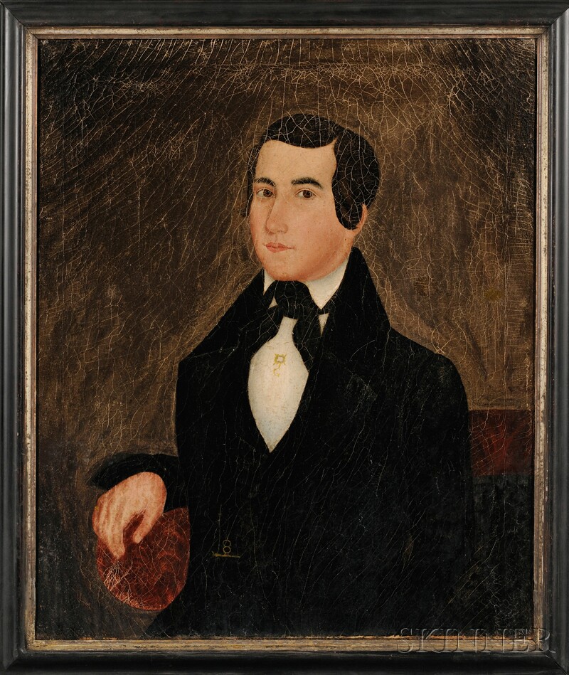 Appraisal: Attributed to Calvin Balis New York State th Century Portrait