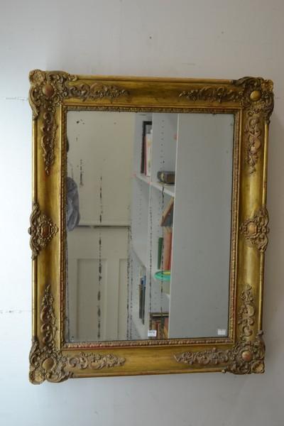 Appraisal: HEAVY GILT FRAMED MIRROR THREE OTHER FRAMES