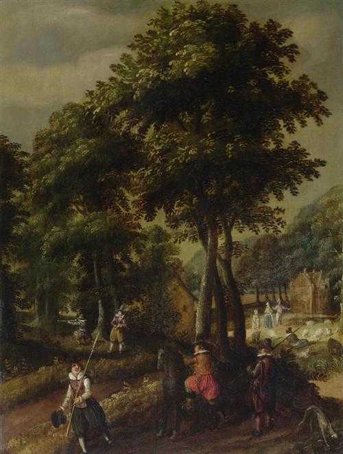 Appraisal: VINCKEBOONS DAVID Mecheln - Amsterdam Circle of Forest landscape with