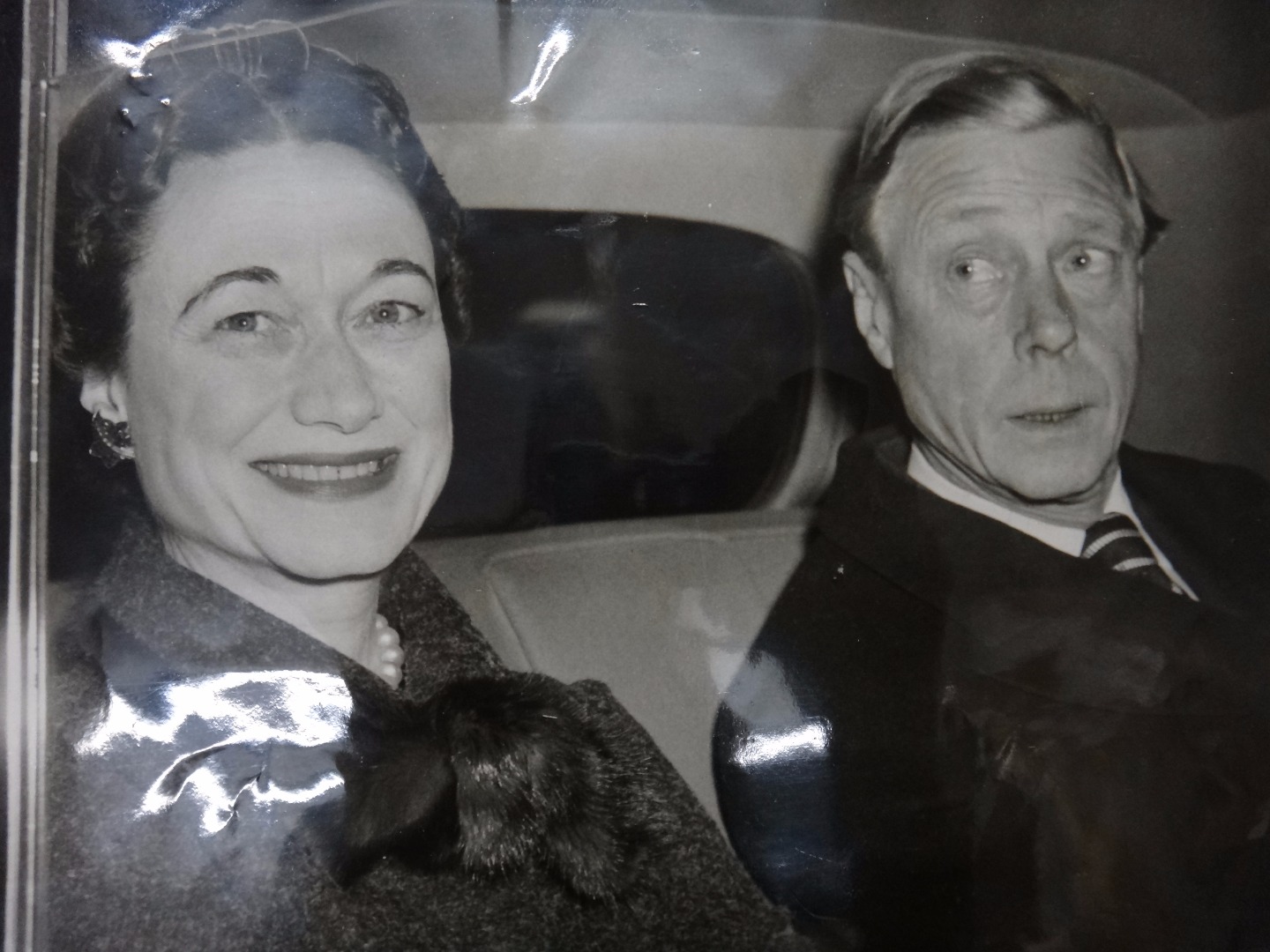 Appraisal: DUKE DUCHESS OF WINDSOR - b w photo x ins