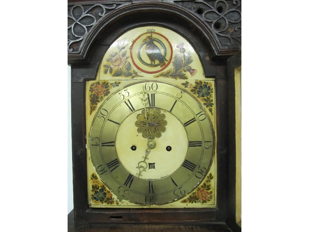 Appraisal: A Georgian mahogany longcase clock the brass dial bearing Roman