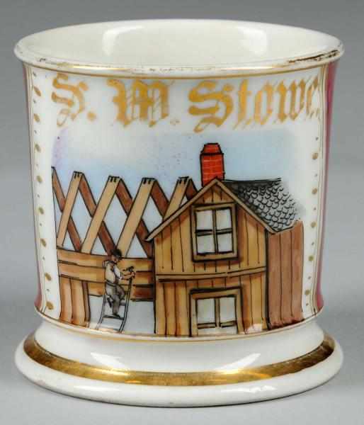 Appraisal: Carpenter Shaving Mug Description Marked with the name S M