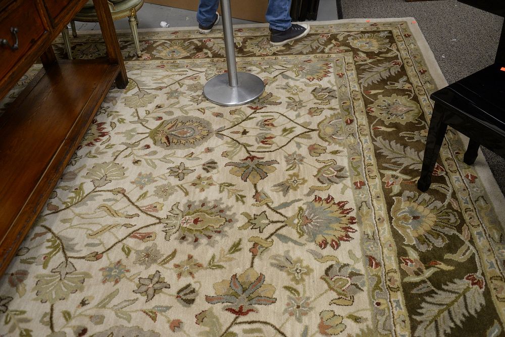 Appraisal: Oriental Room Size Carpet beige and tans ' x '