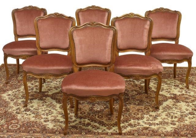 Appraisal: lot of French Louis XV style chairs early th c