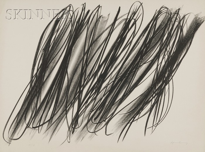 Appraisal: Hans Hartung German - L edition of Signed Hartung in