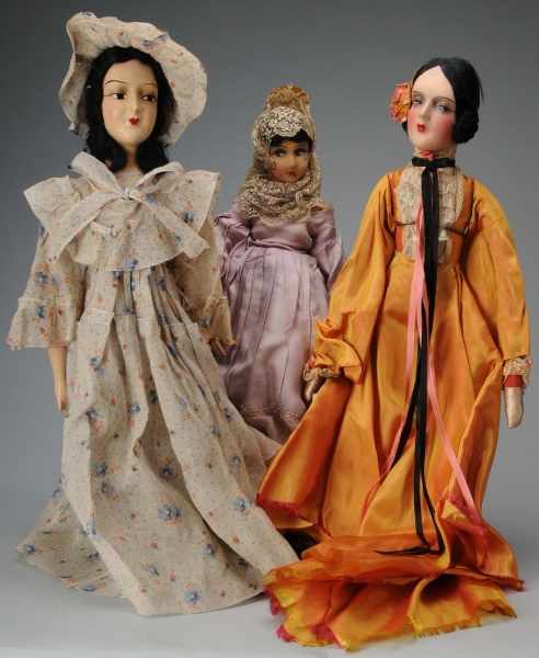 Appraisal: Lot of Boudoir Dolls Description Ca - All-Felt Spanish lady