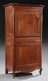 Appraisal: French Louis XV Style Carved Cherry Homme Debout early th