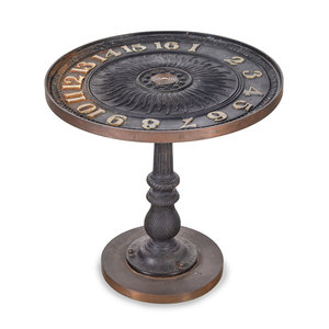 Appraisal: A Cast Iron Sundial Table Height x diameter of top