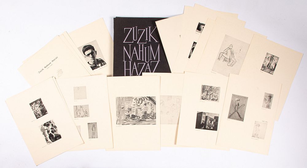 Appraisal: Zuzik Nahum Hazaz Letters and Paintings Zuzik Nahum Hazaz Letters