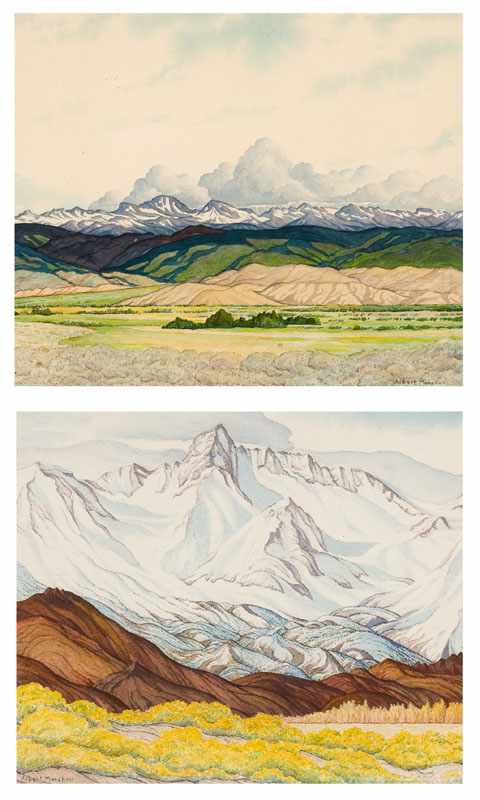 Appraisal: Albert Marshall - Three Rivers CA Two works Sierra Landscapes