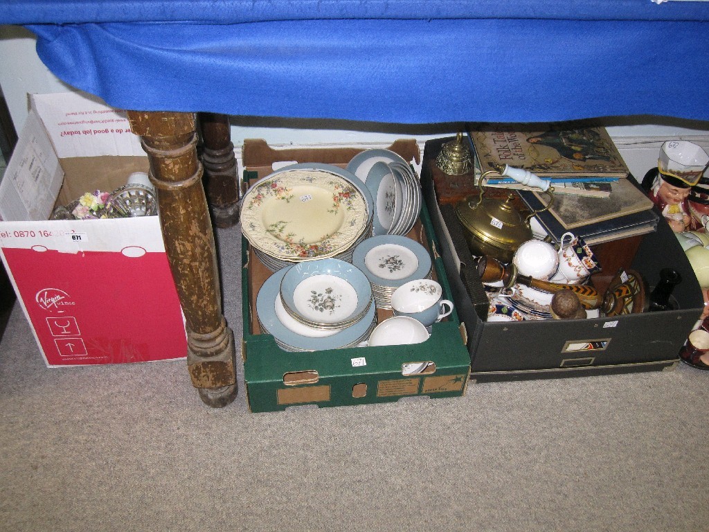 Appraisal: Lot comprising three boxes of assorted ceramics and bric-a-brac to