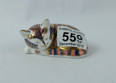 Appraisal: Royal Crown Derby Sleeping Kitten