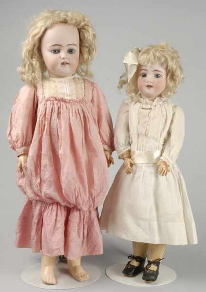 Appraisal: Lot of Simon Halbig German Bisque Child Dolls Description Bisque