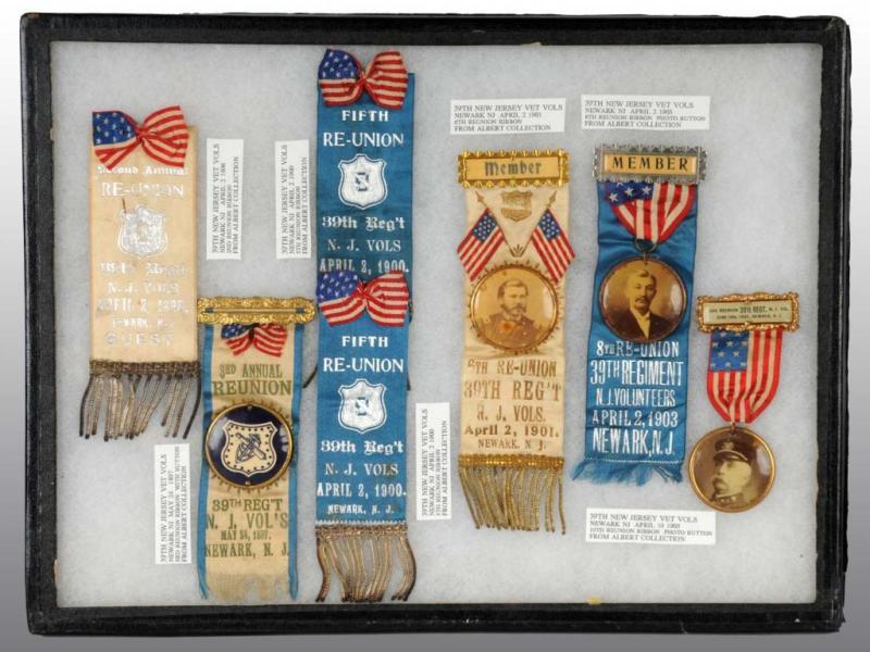 Appraisal: Lot of New Jersey Volunteer Ribbons Description Includes one th